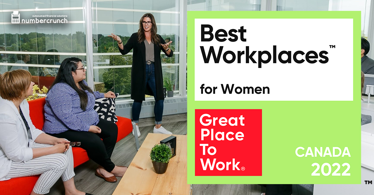 Numbercrunch on the 2022 list of Best Workplaces for Women from Great Place to Work® Canada